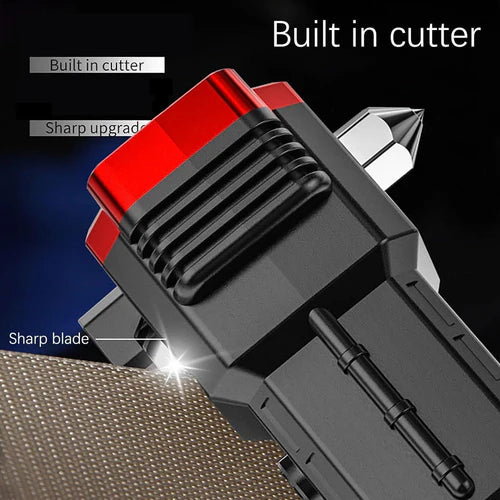 8-in-1 Multi-functional LED Torch, Emergency Window Breaker with Power Bank