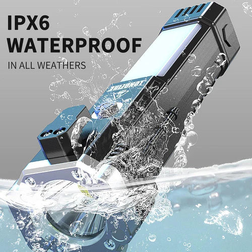 8-in-1 Multi-functional LED Torch, Emergency Window Breaker with Power Bank