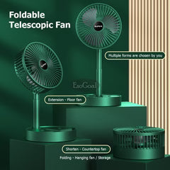 Smart 3-Speed Foldable Rechargeable Fan
