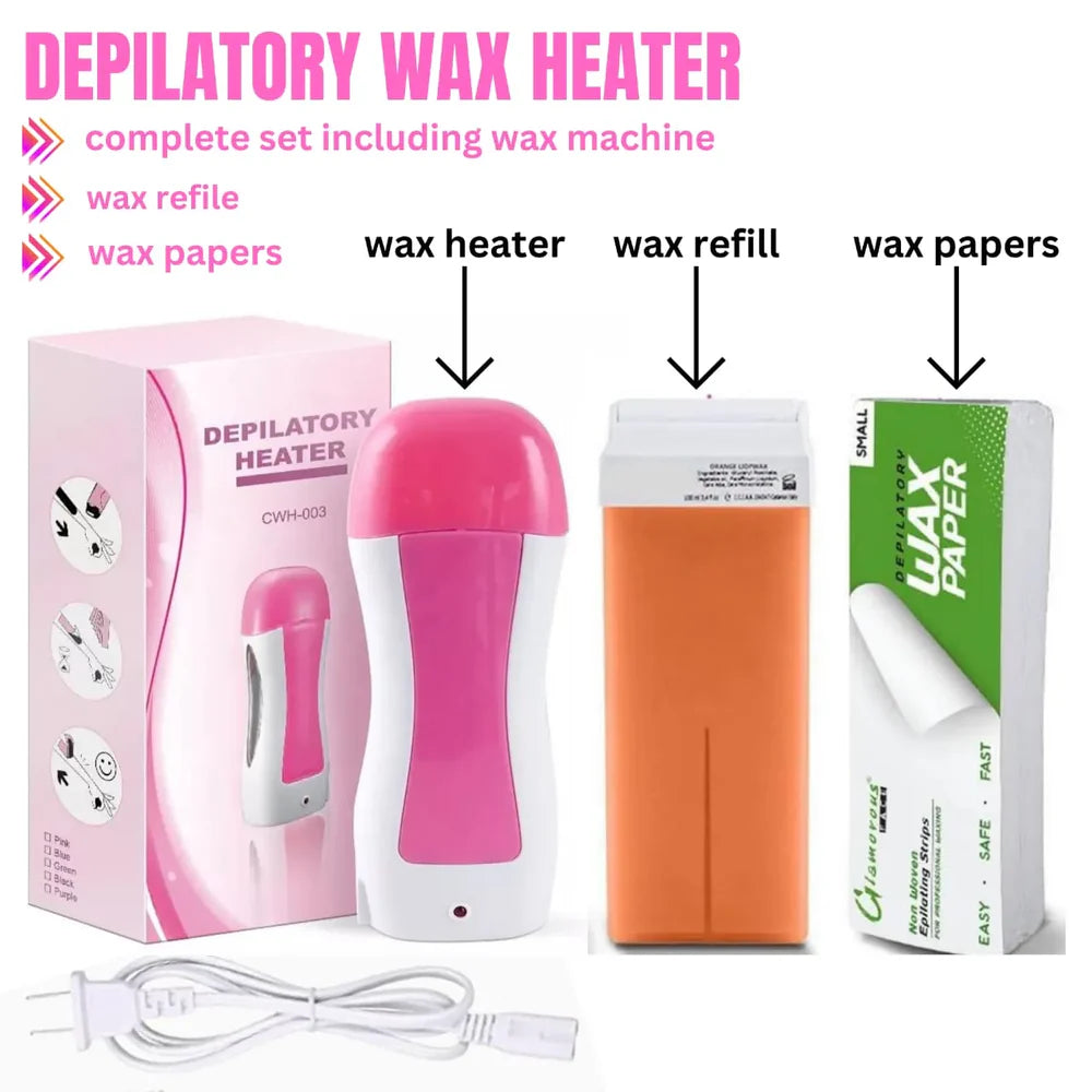 3-in-1 Wax Heater Machine for Hair Removal