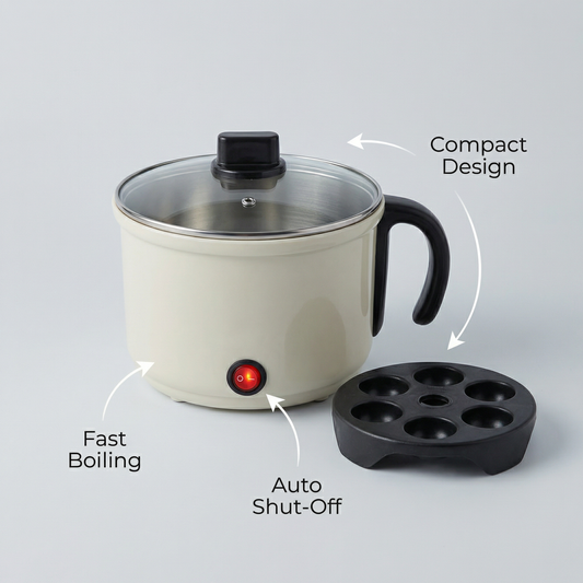 3-in-1 Electric Kettle & Cooker (1.2L)