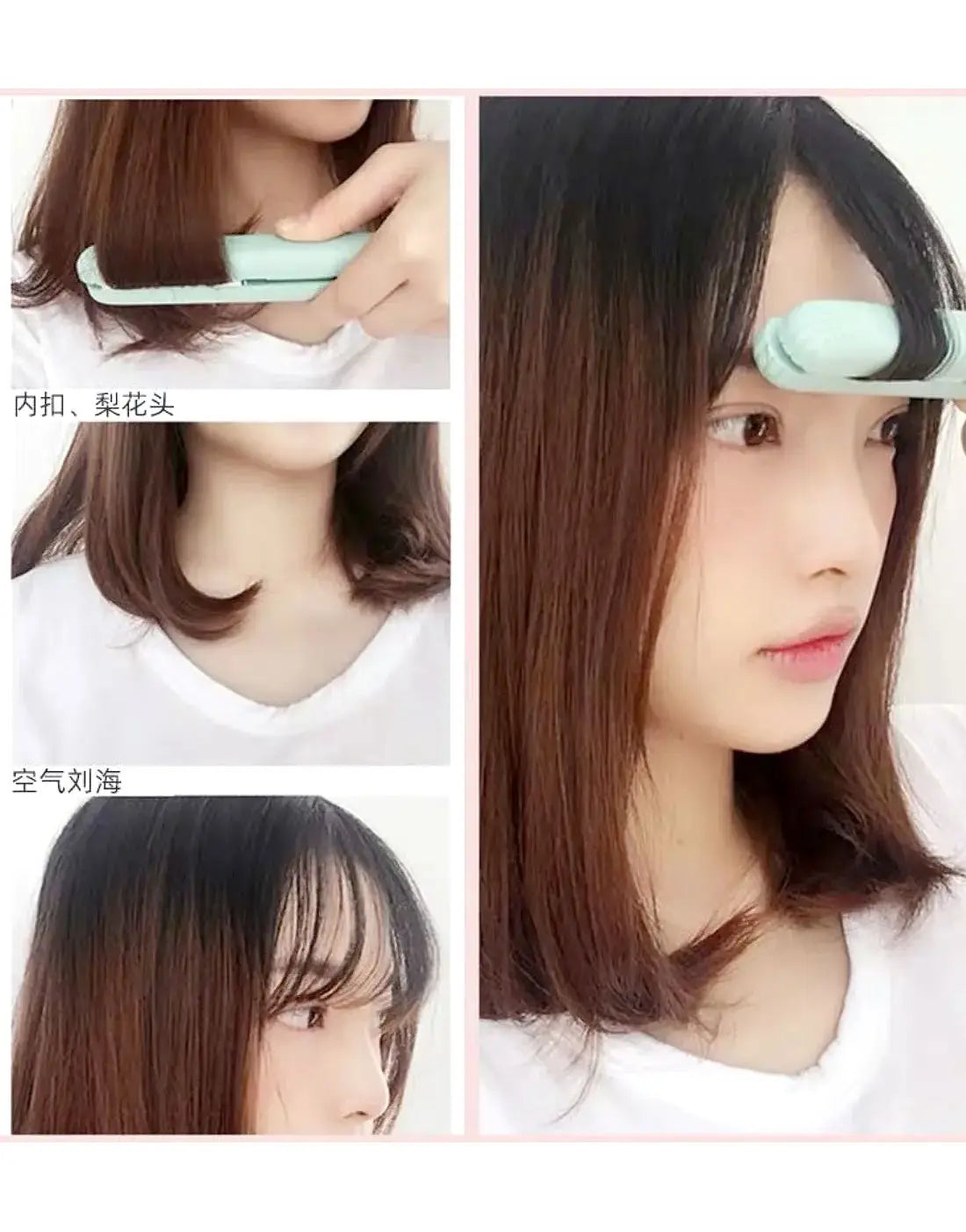 Mini Portable Hair Straightener for Travel & Quick Styling