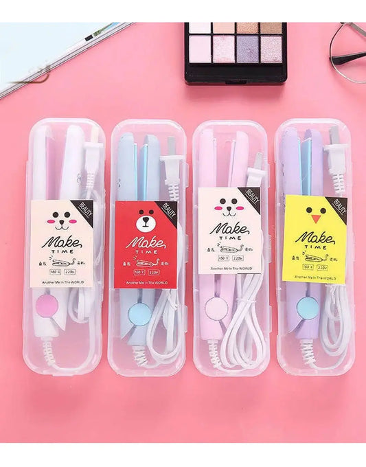 Mini Portable Hair Straightener for Travel & Quick Styling